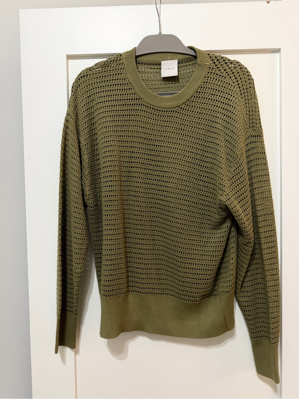 Varley Kershaw Knit Sweater Eucalyptus Green Size Small